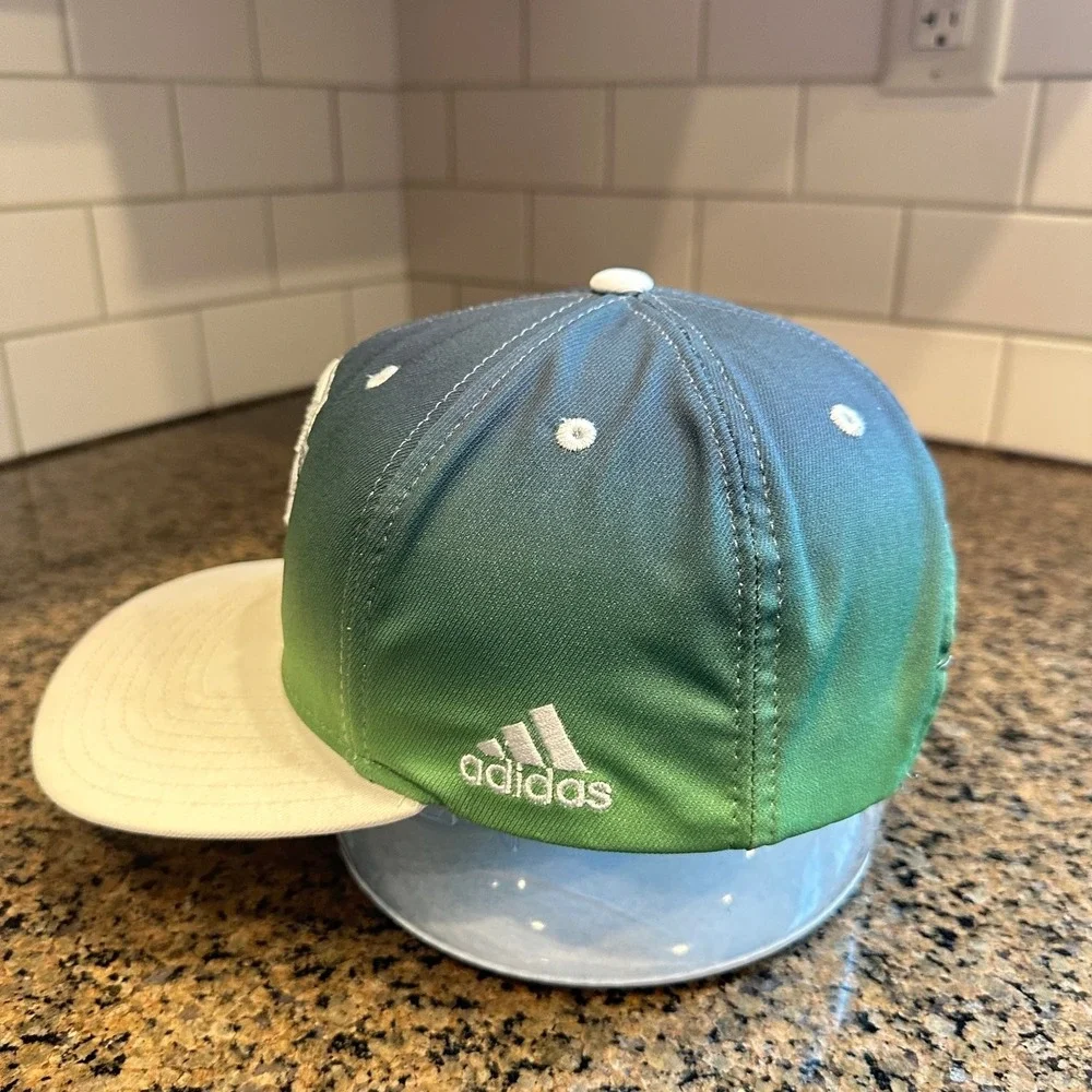 Seattle Sounders FC Hat‎ Adidas Snapback Men's OSFA Ombre Green White MLS